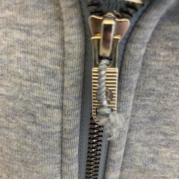 LULULEMON Scuba Plush Full Zip Hoodie - Heathered Chambray Blue Size 10 - Picture 5 of 5